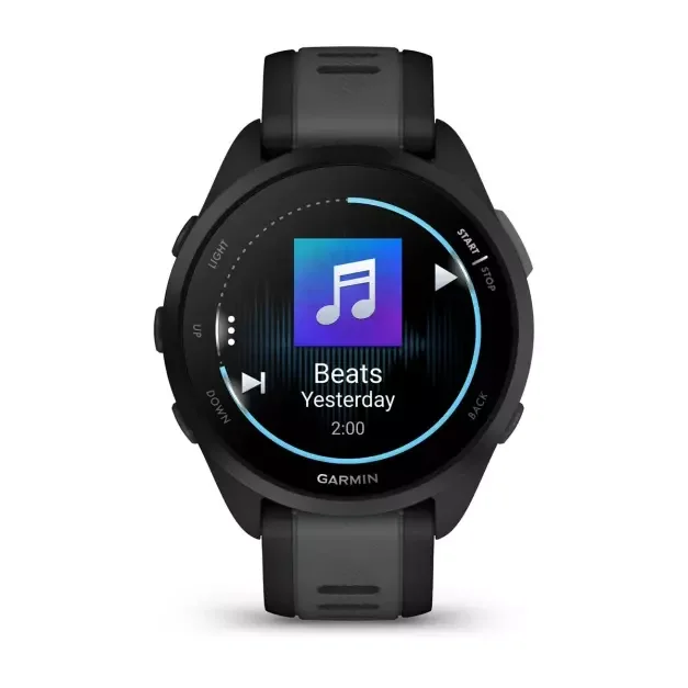 Смарт-часы Garmin Forerunner 165 Music Black Slate Grey 010-02863-30 43мм черно-серый купить,0