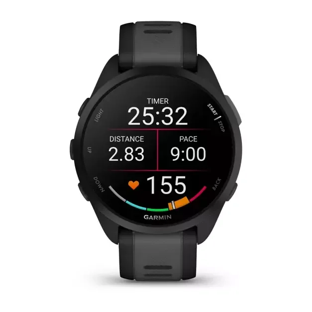 Смарт-часы Garmin Forerunner 165 Music Black Slate Grey 010-02863-30 43мм черно-серый купить,0