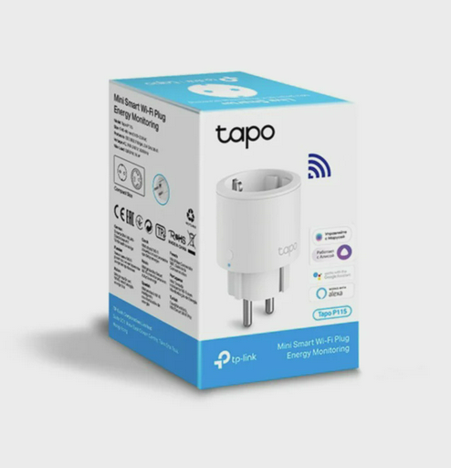 Умная розетка TP-Link Wi-Fi Tapo P115 белая