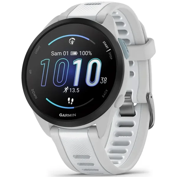 Смарт-часы Garmin Forerunner 165 Music Mist Grey Whitestone 010-02863-31 43мм бело-серый