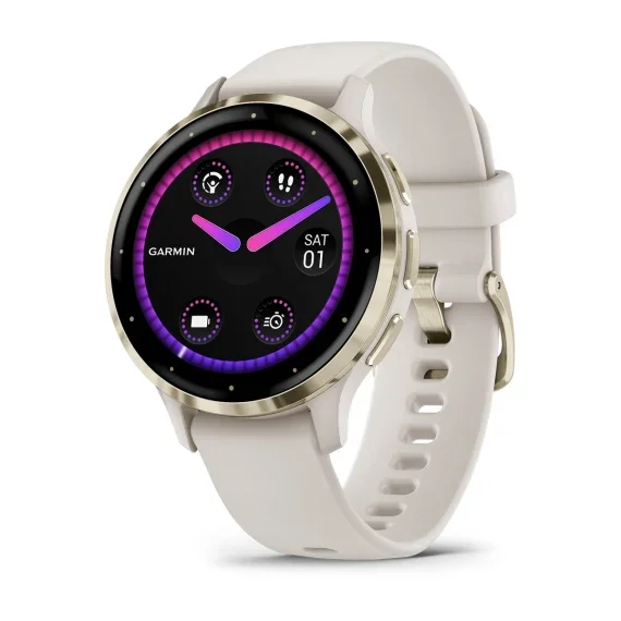 Смарт-часы Garmin Venu 3S 010-02785-04 41мм Ivory Case and Silicone Band