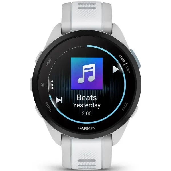 Смарт-часы Garmin Forerunner 165 Music Mist Grey Whitestone 010-02863-31 43мм бело-серый