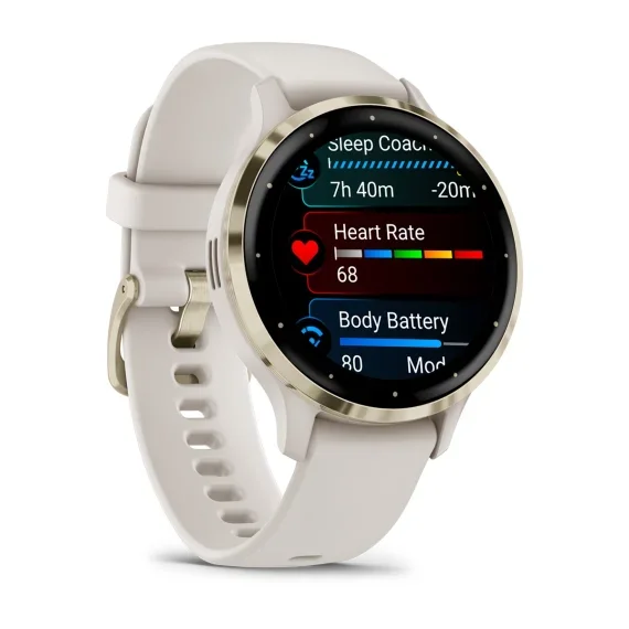 Смарт-часы Garmin Venu 3S 010-02785-04 41мм Ivory Case and Silicone Band купить,0