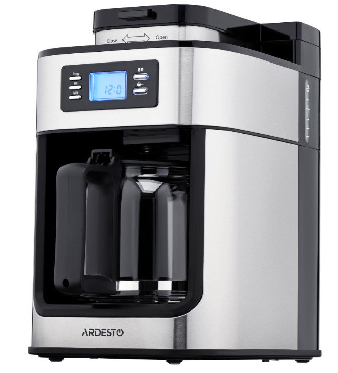Кофеварка Ardesto YCM-D1200 серебристо-черная