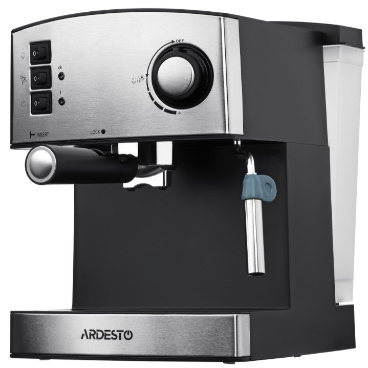 Кофеварка Ardesto YCM-E1600 серебристо-черная