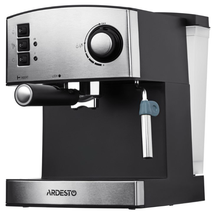 Кофеварка Ardesto YCM-E1600 серебристо-черная