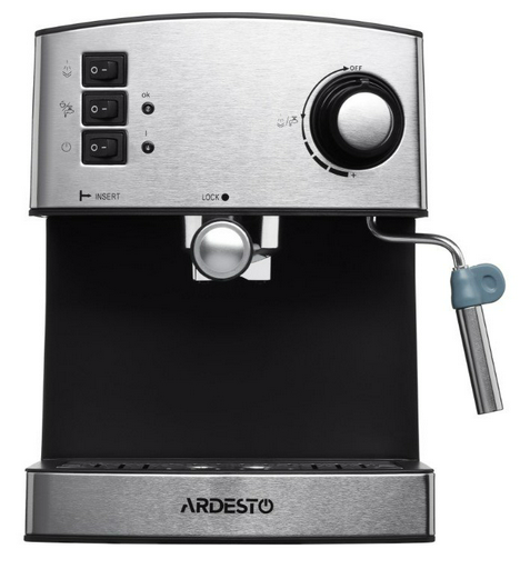 Кофеварка Ardesto YCM-E1600 серебристо-черная
