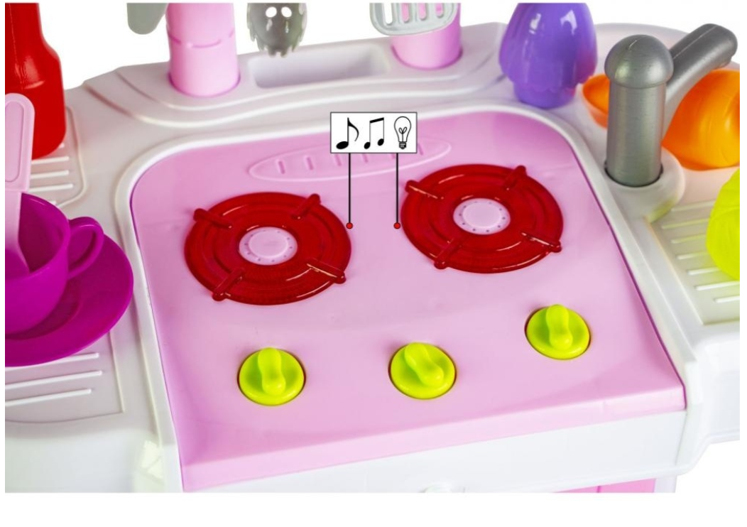 Кухня детская Little Chef Set W097 розовая купить,NaN