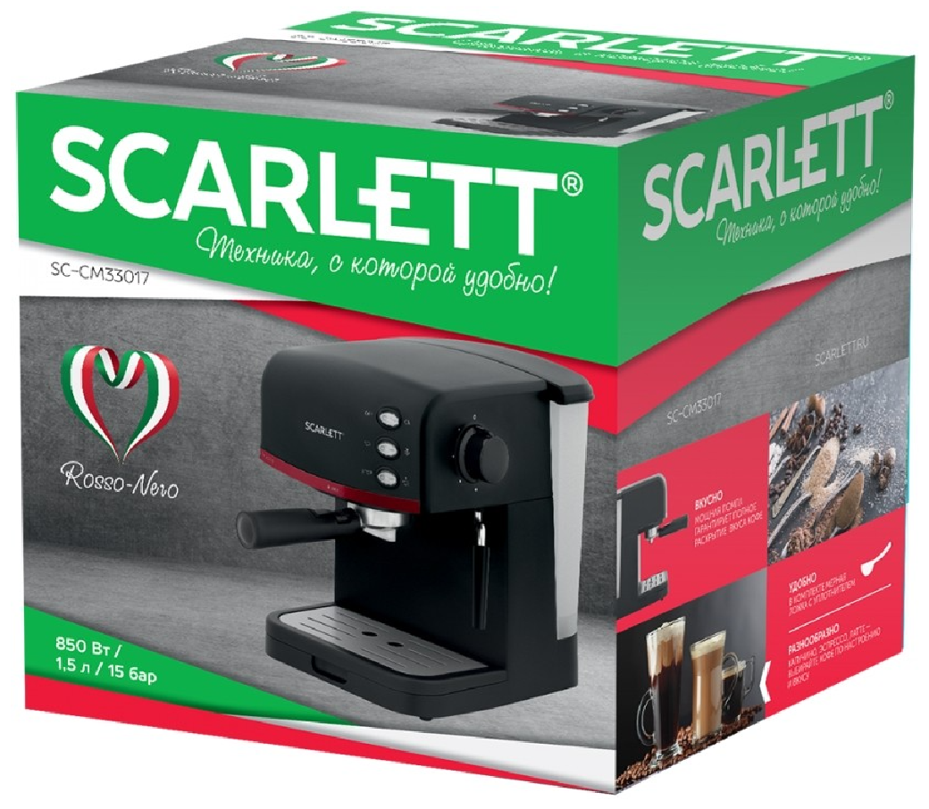 Кофеварка Scarlett SC-CM33017 черная купить,67690