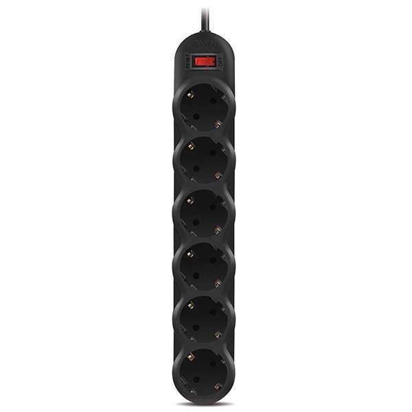 Сетевой фильтр Sven SF-06L 1.8м черный 