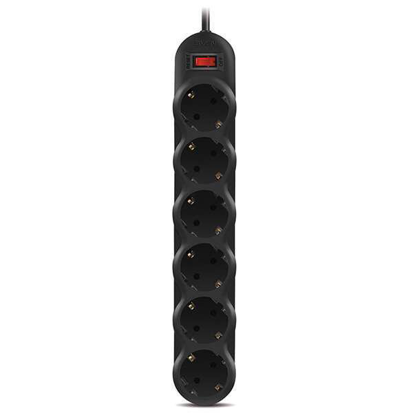Сетевой фильтр Sven SF-06L 1.8м черный 