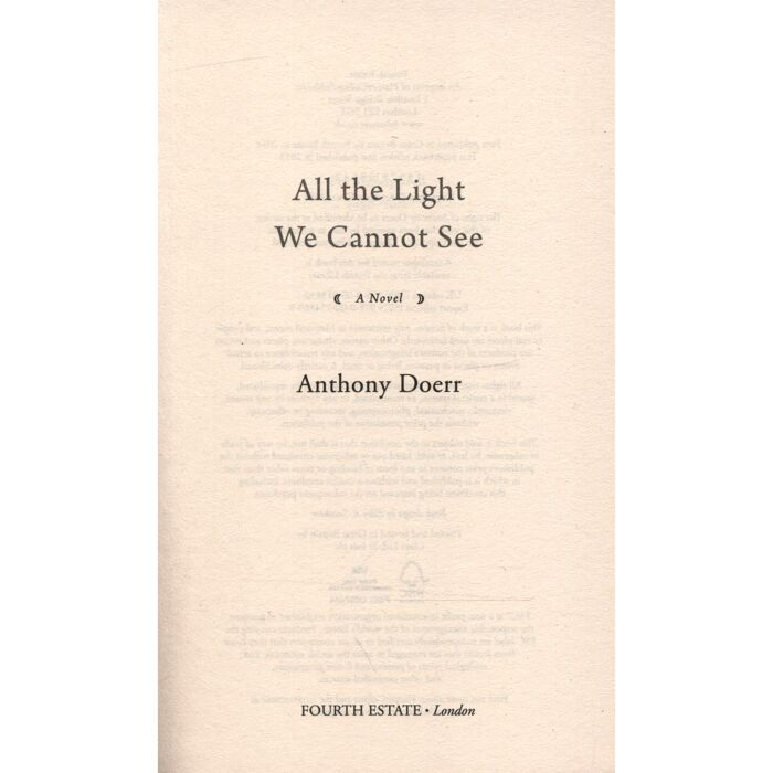 Doerr A. All the Light We Cannot See купить,NaN