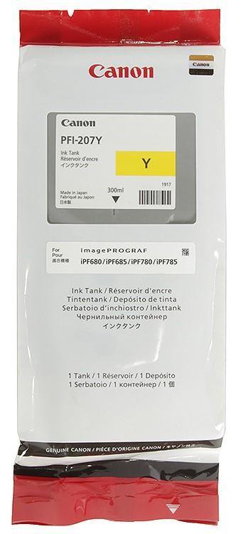 Картридж Canon PFI-207Y желтый купить,NaN