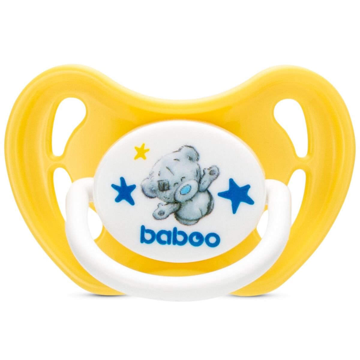 Соска-пустышка Baboo  Me to you  6м+ желтая купить,NaN