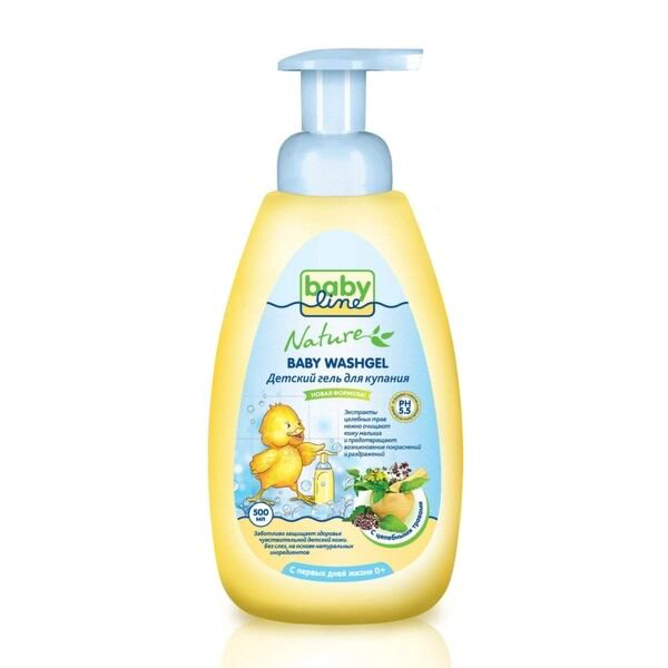 Гель  для купания Babyline  Nature с целебными травами  500мл купить,NaN