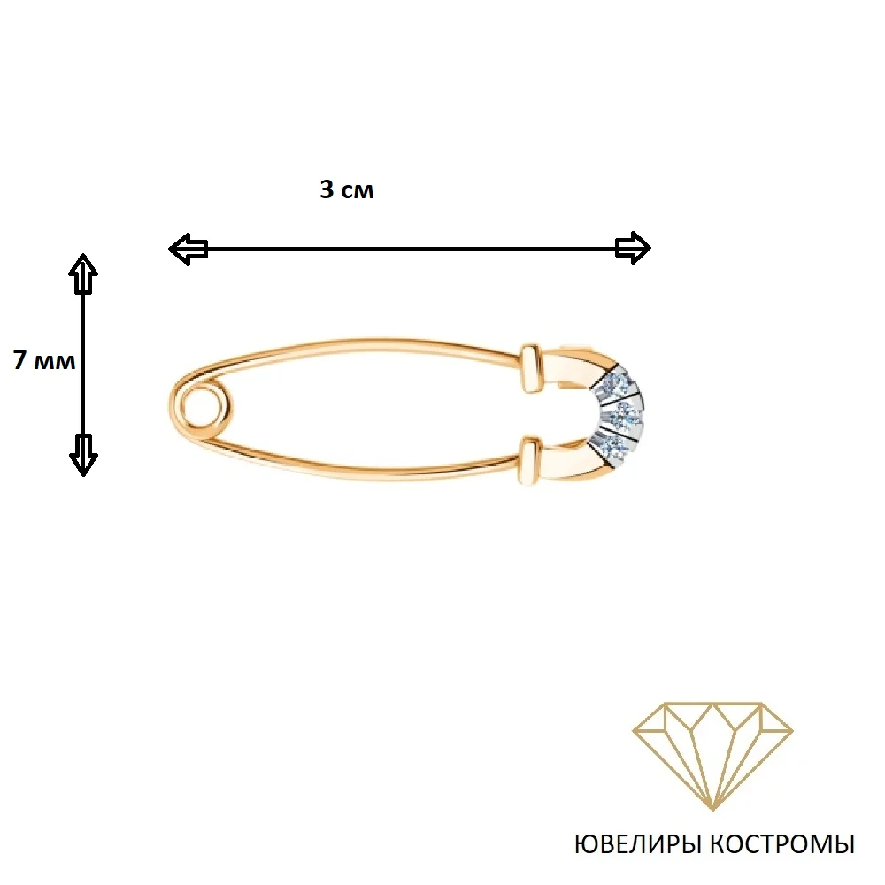 Булавка Санис 01-615751 0.74гр - ForteMarket Булавка Санис 01-615751 0.74гр купить,99541