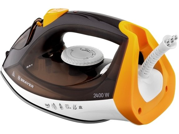 Утюг Brayer BR4003 коричнево-желтый купить,NaN