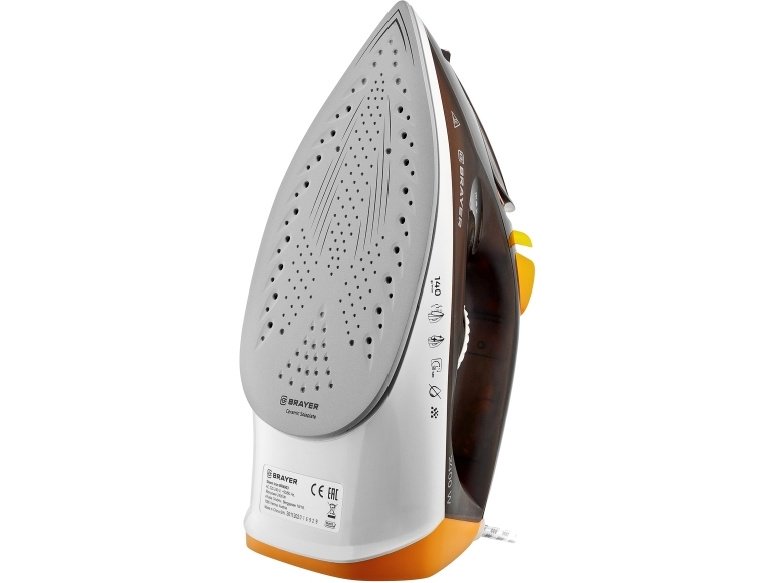 Утюг Brayer BR4003 коричнево-желтый купить,0
