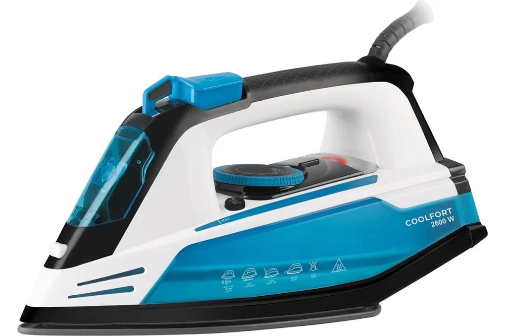 Утюг Coolfort CF-3400 черно-голубой