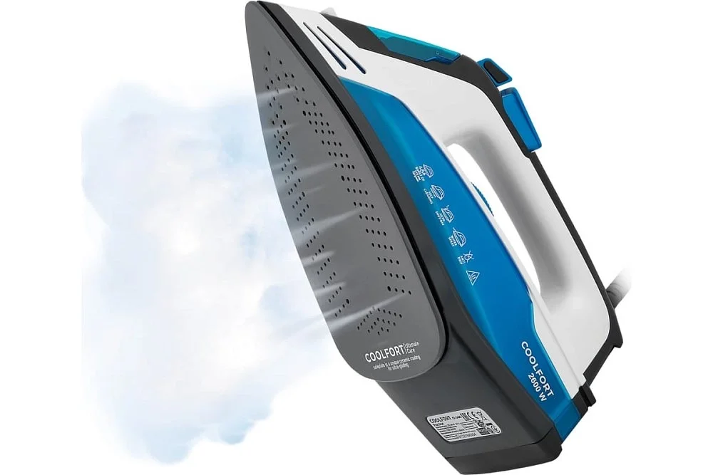 Утюг Coolfort CF-3400 черно-голубой - ForteMarket Утюг Coolfort CF-3400 черно-голубой купить,0