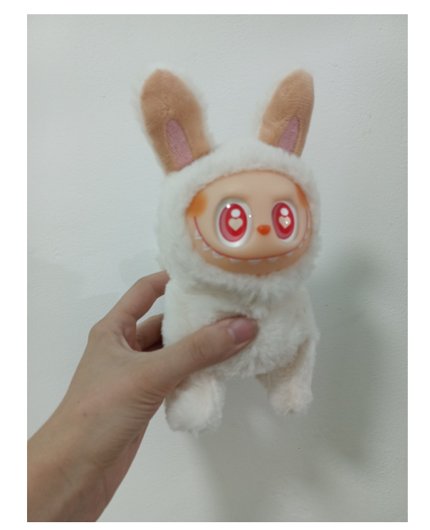 Мягкая игрушка Toys Лабубу 0457 белая 15 см