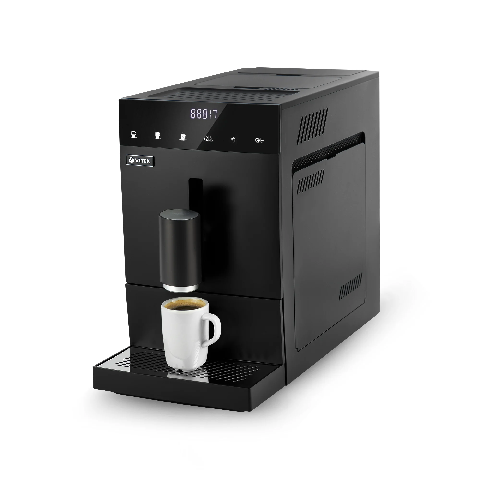 Кофемашина Vitek Metropolis VT-8700 черная купить,0