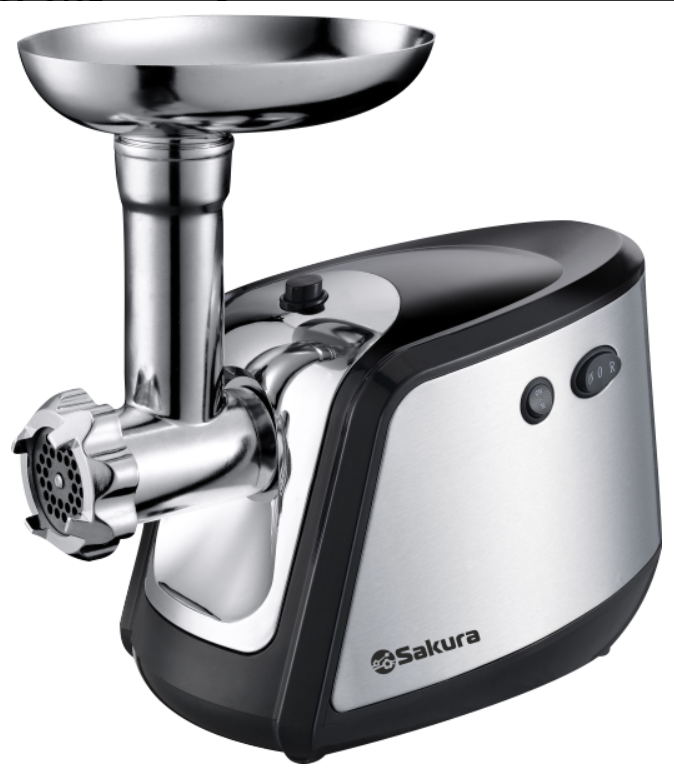 Мясорубка Sakura SA-6407 серебристая купить,NaN
