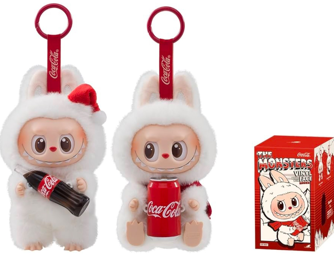 Игрушка-подвеска Pop Mart Лабубу Coca-Cola