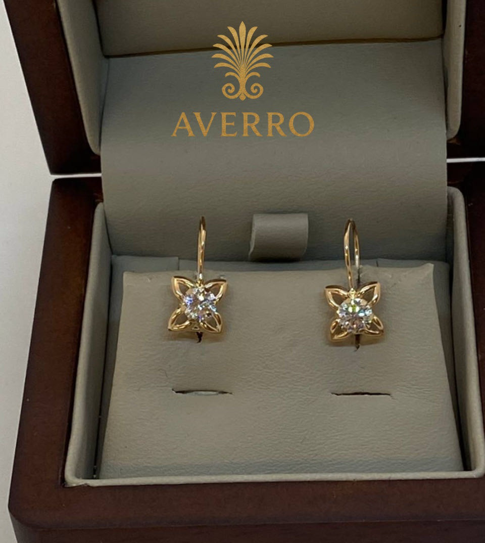 Серьги Averro Av1201202612 золото 0.75гр купить,NaN