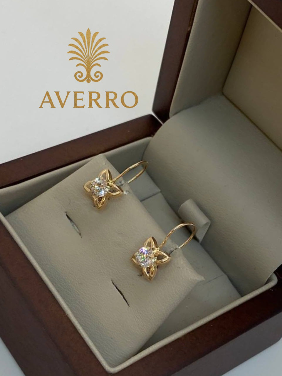 Серьги Averro Av1201202612 золото 0.75гр купить,NaN