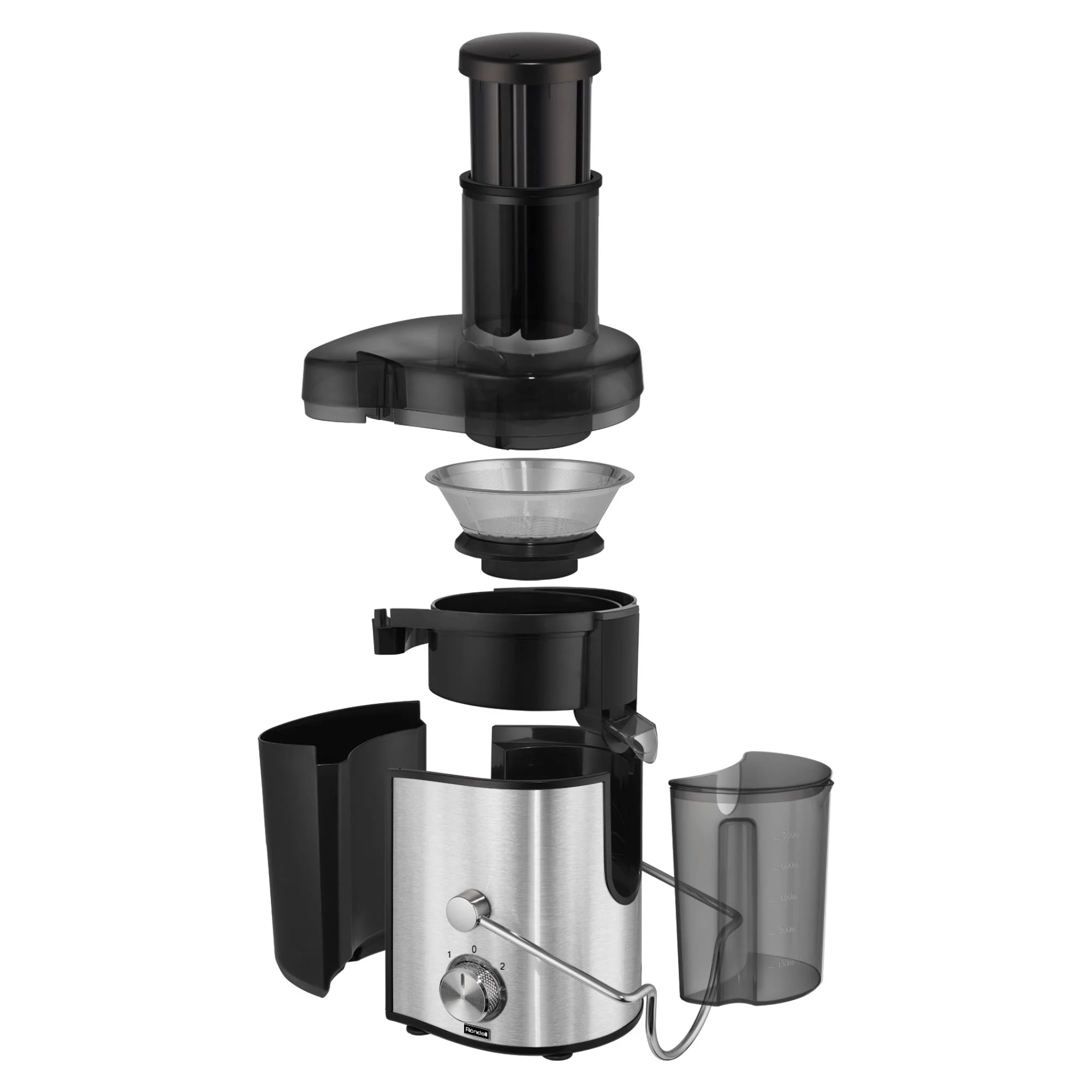 Соковыжималка Rondell RDE-1504 черно-серебристая - ForteMarket Соковыжималка Rondell RDE-1504 черно-серебристая купить,0
