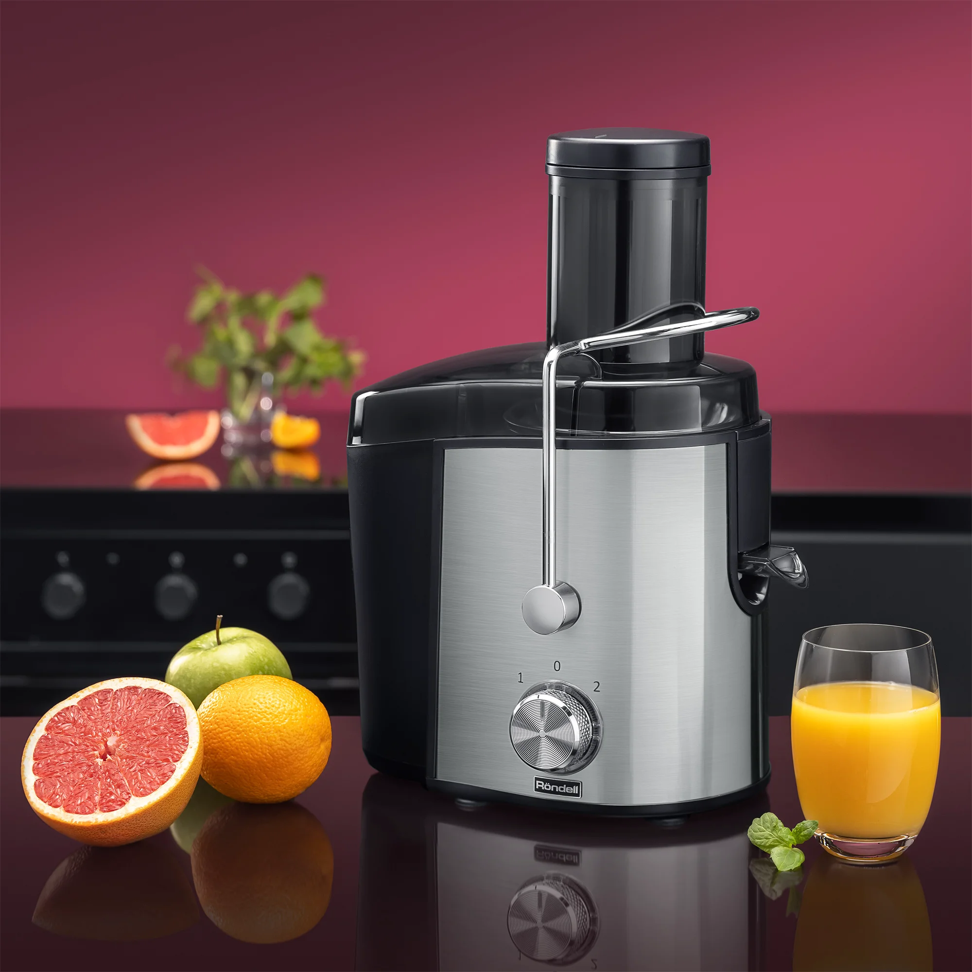 Соковыжималка Rondell RDE-1504 черно-серебристая - ForteMarket Соковыжималка Rondell RDE-1504 черно-серебристая купить,0