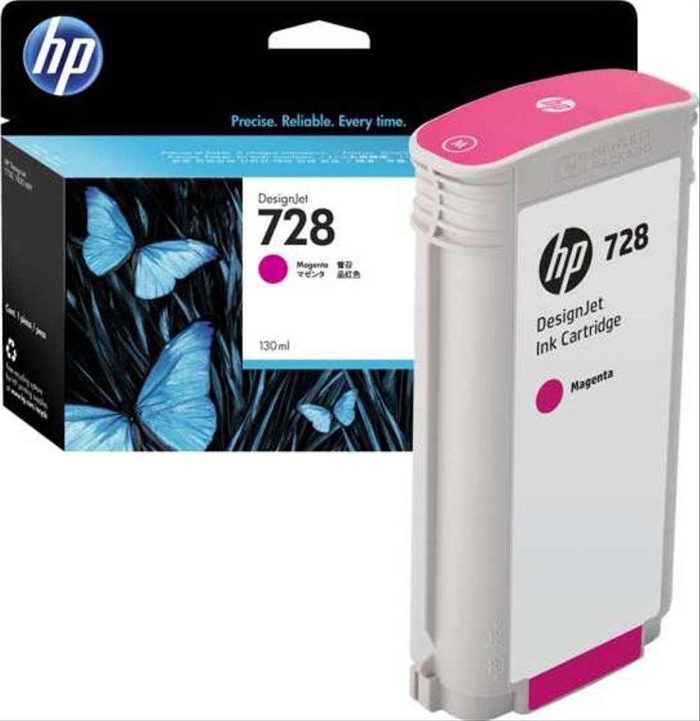 Картридж HP 728 F9J66A пурпурный 