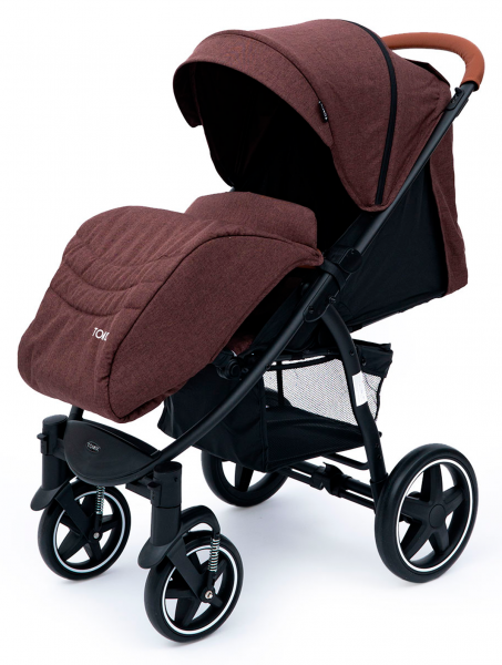 Коляска прогулочная Tomix Stella 2021 Dark brown/black купить,NaN