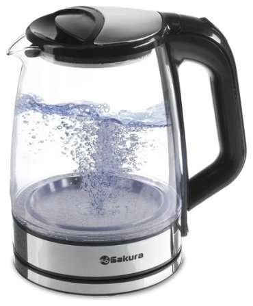 Электрочайник Sakura SA-2722BK серебристый