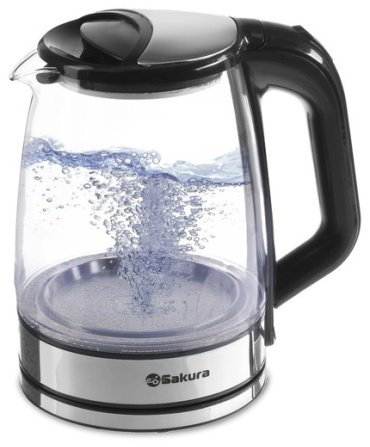 Электрочайник Sakura SA-2722BK серебристый