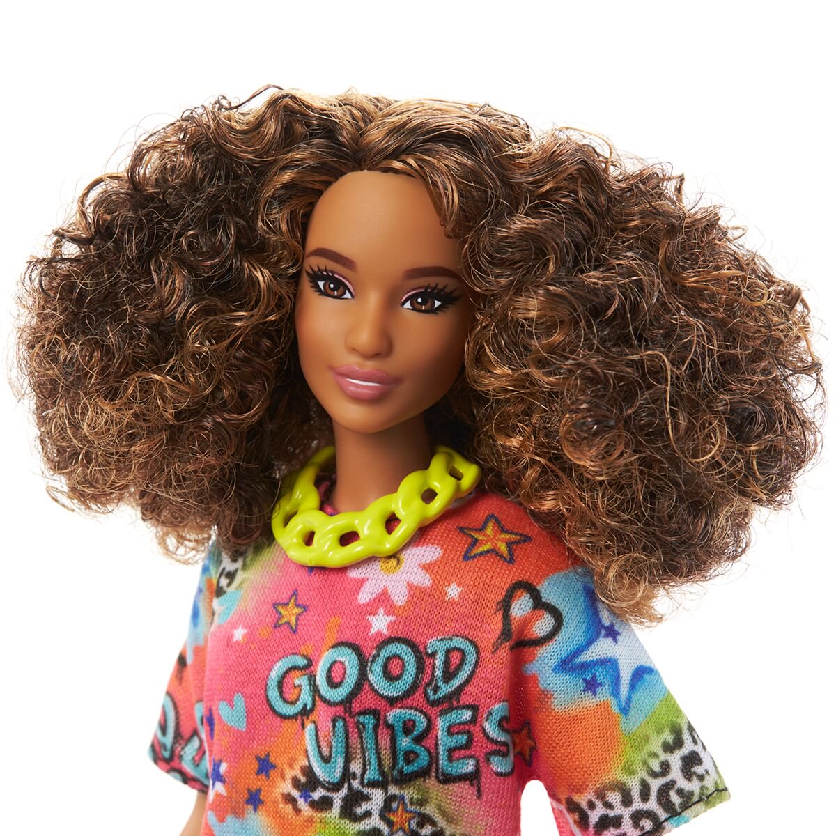 Кукла Barbie Fashionistas в платье-футболке Good Vibes HJT000 купить,NaN