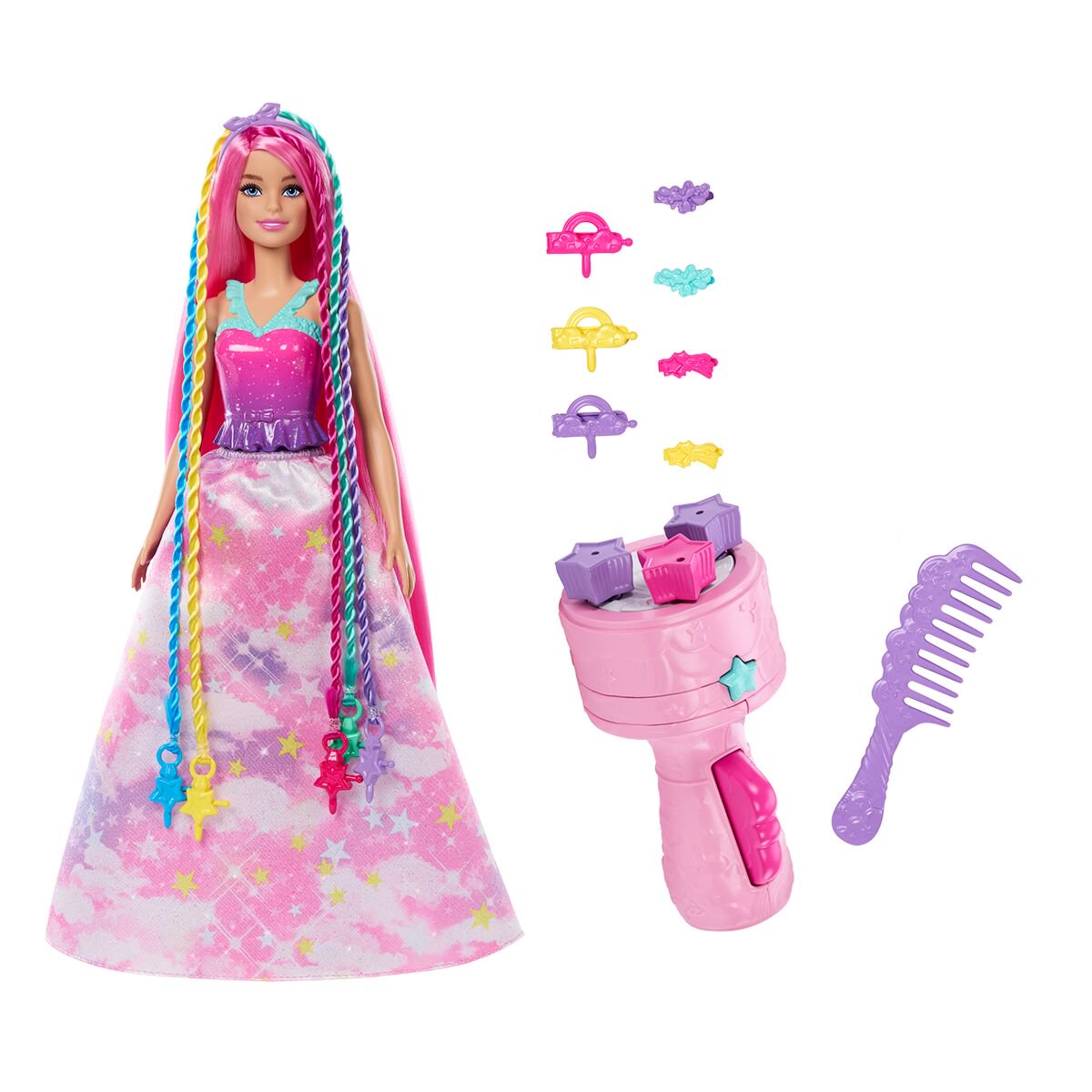 Кукла Barbie Dreamtopia Кукла с цветными косичками HNJ060 купить,NaN