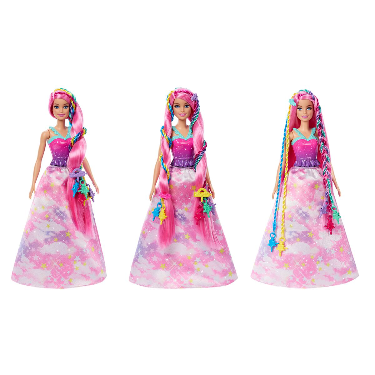 Кукла Barbie Dreamtopia Кукла с цветными косичками HNJ060 купить,NaN