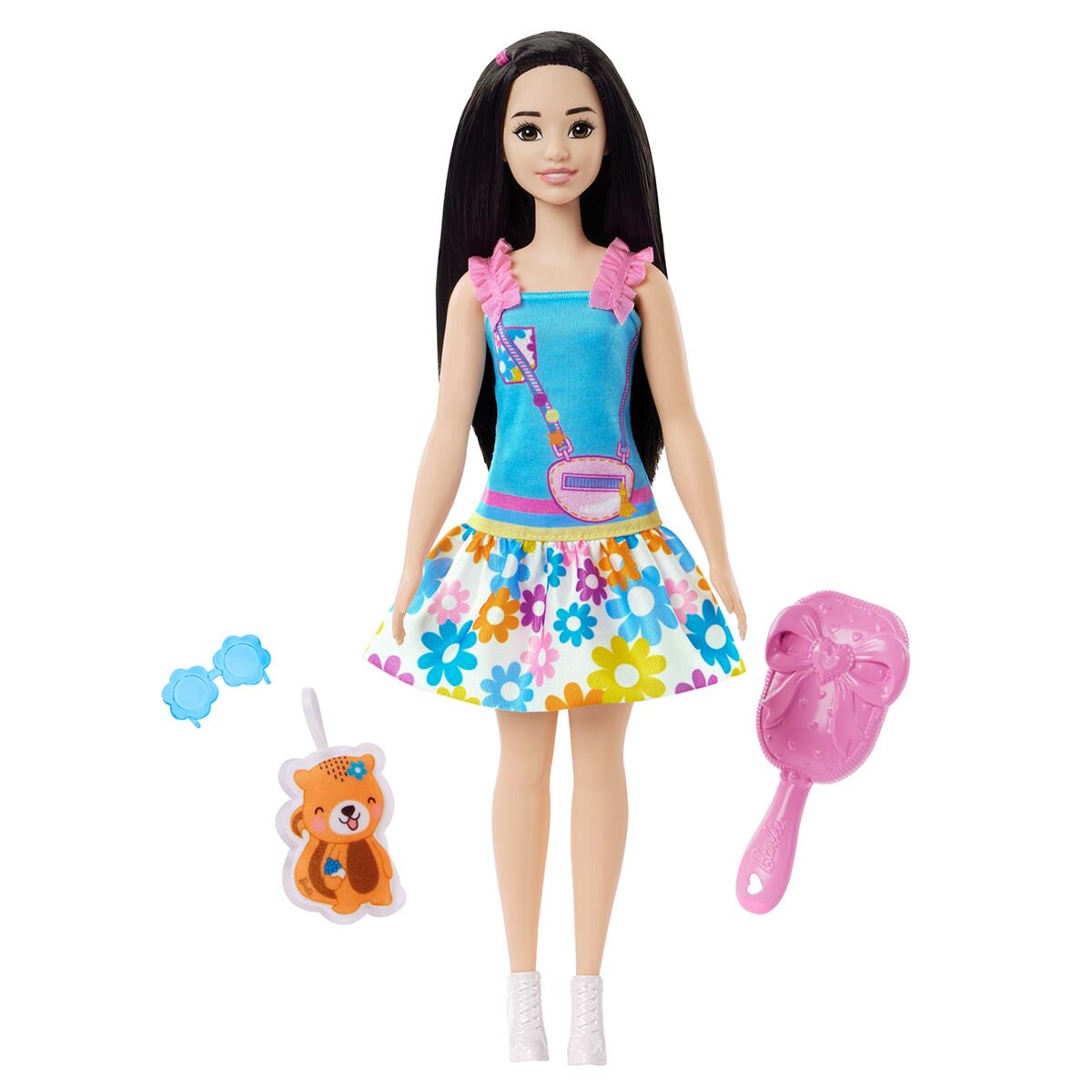 Кукла Barbie Темноволосая с лисой HLL220 купить,NaN