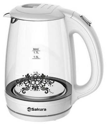 Электрочайник Sakura SA-2715W белый купить,NaN