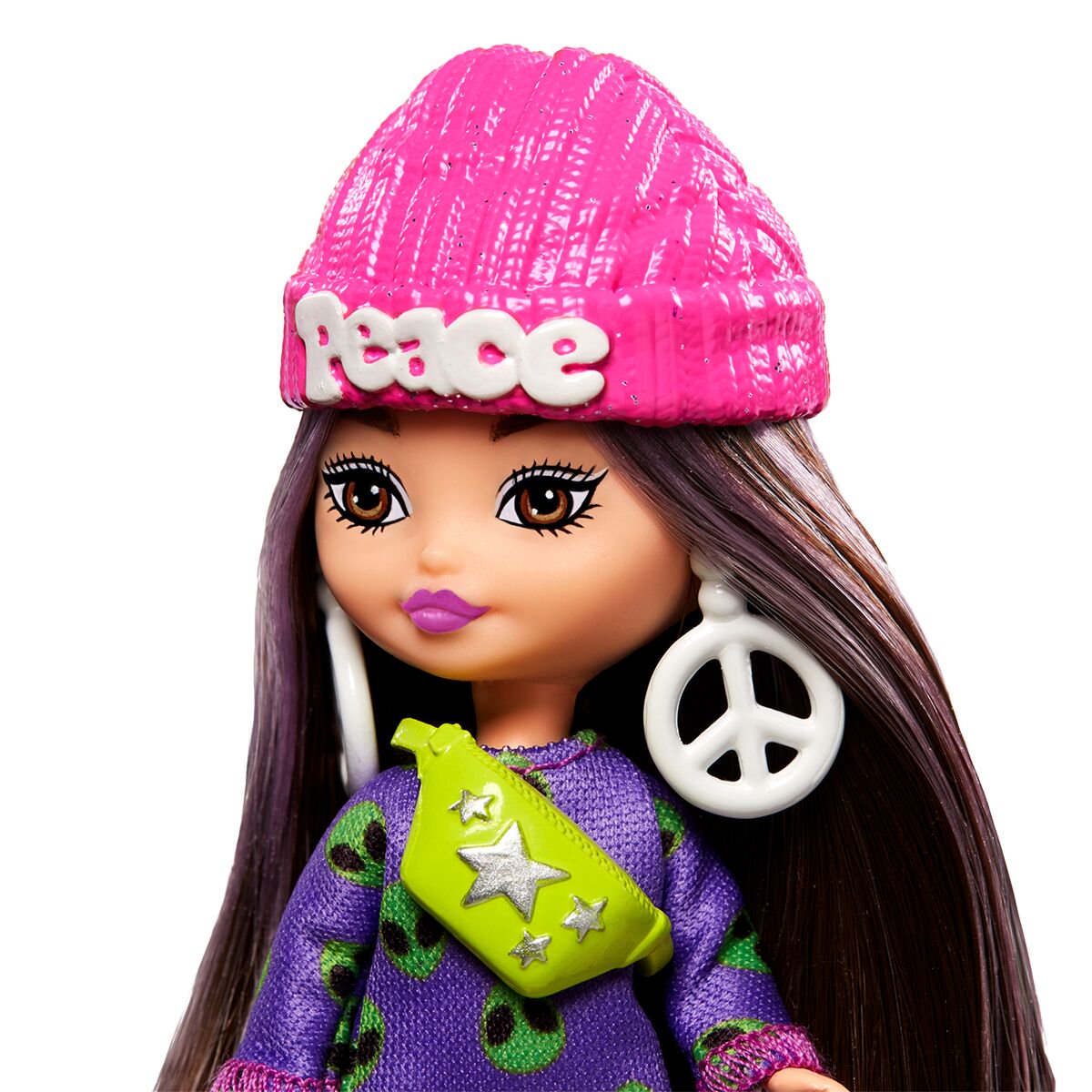 Кукла Barbie Extra Мини в свитере с иноземным принтом HLN460 купить,NaN