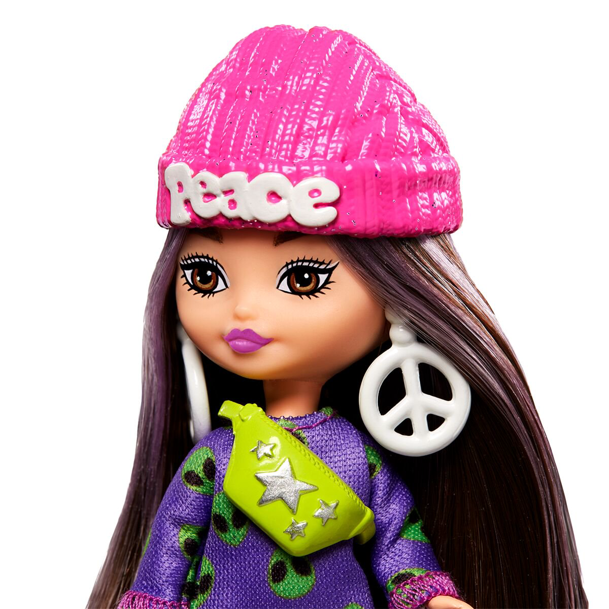 Кукла Barbie Extra Мини в свитере с иноземным принтом HLN460 купить,NaN