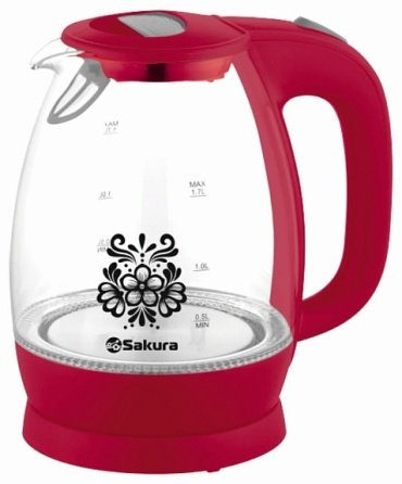 Электрочайник Sakura SA-2715R красный