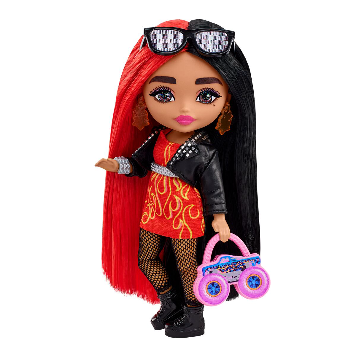 Кукла Barbie Extra Мини c красно-черными волосами HKP880 купить,NaN