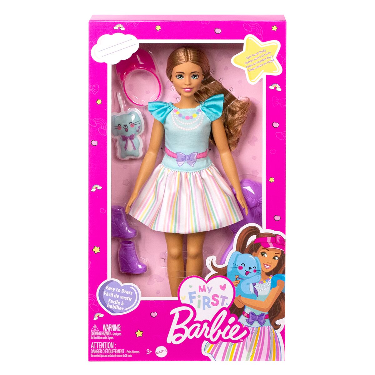 Кукла Barbie Брюнетка с кроликом HLL210 купить,NaN