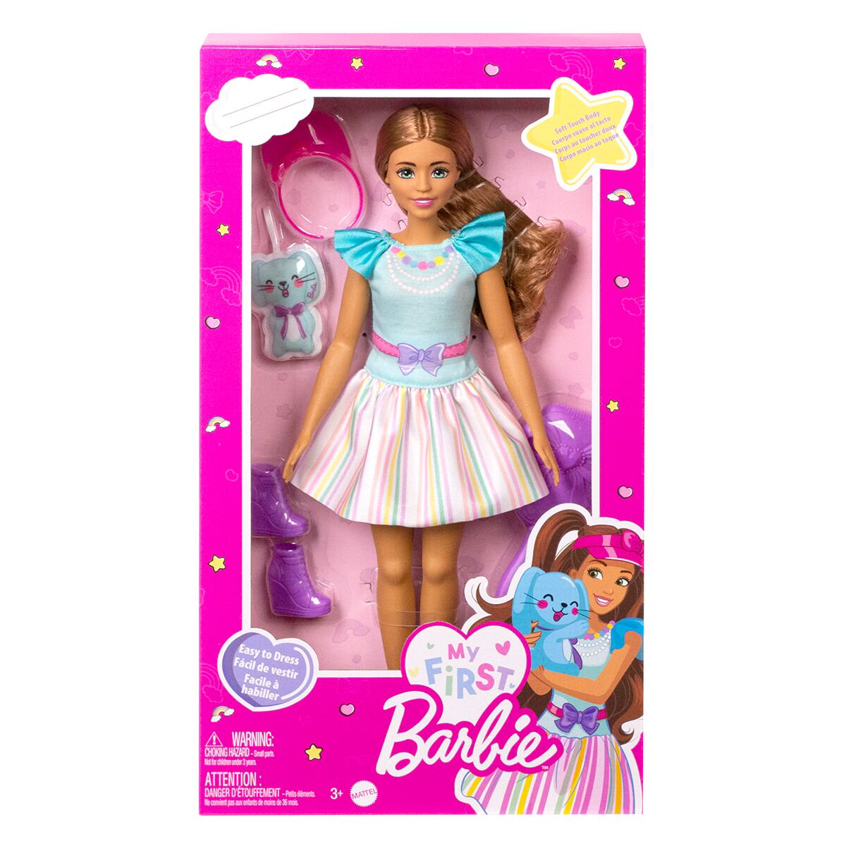 Кукла Barbie Брюнетка с кроликом HLL210 купить,NaN