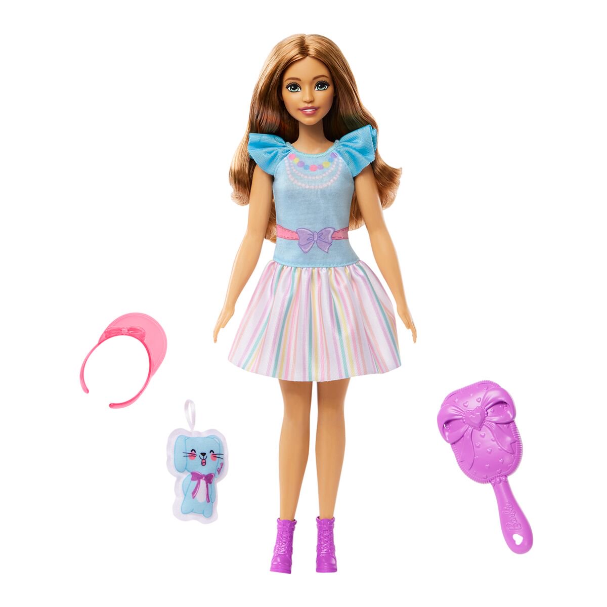 Кукла Barbie Брюнетка с кроликом HLL210 купить,NaN