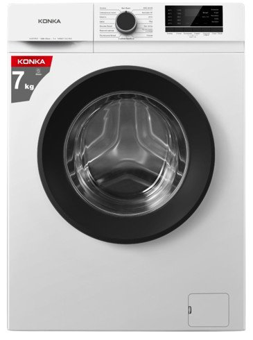 Стиральная машина KONKA KWM07-12L21BW белый купить,NaN