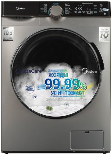 Стиральная машина Midea MFK03W105B/S-C серый купить,0